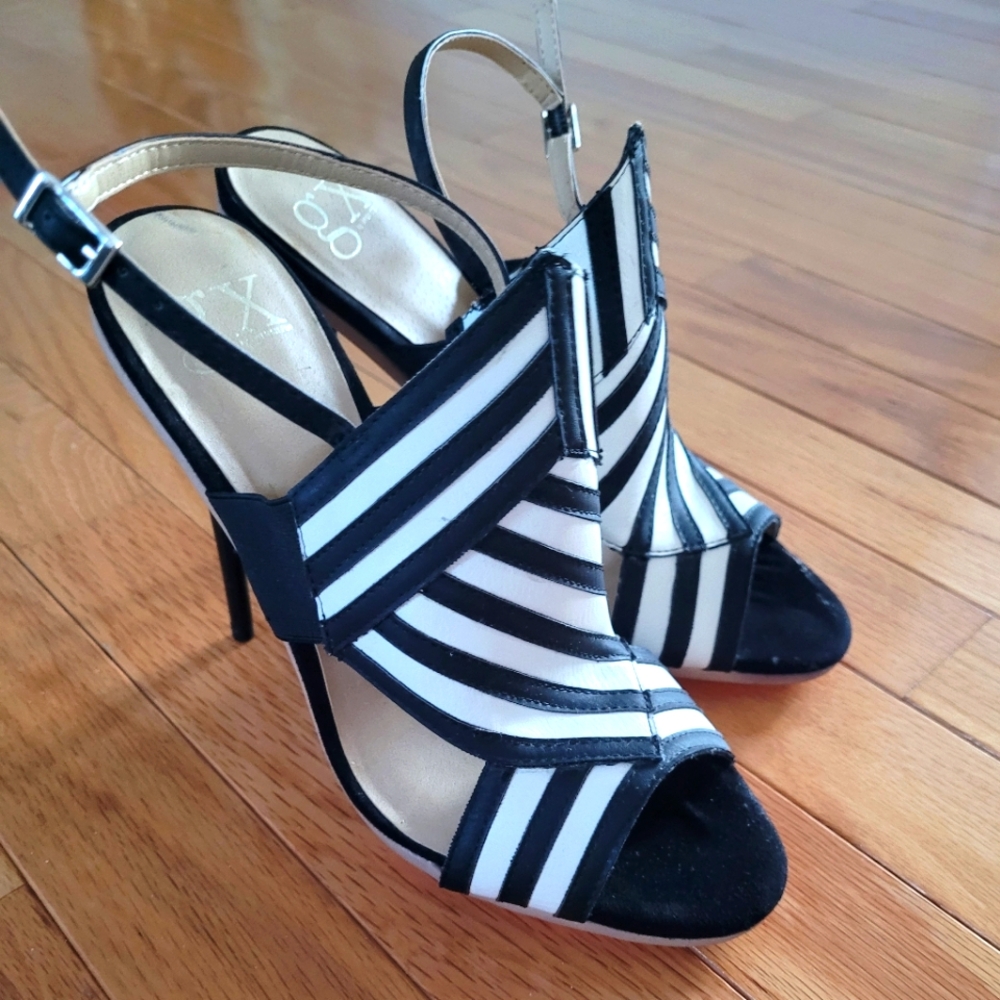 High-heeled sandals